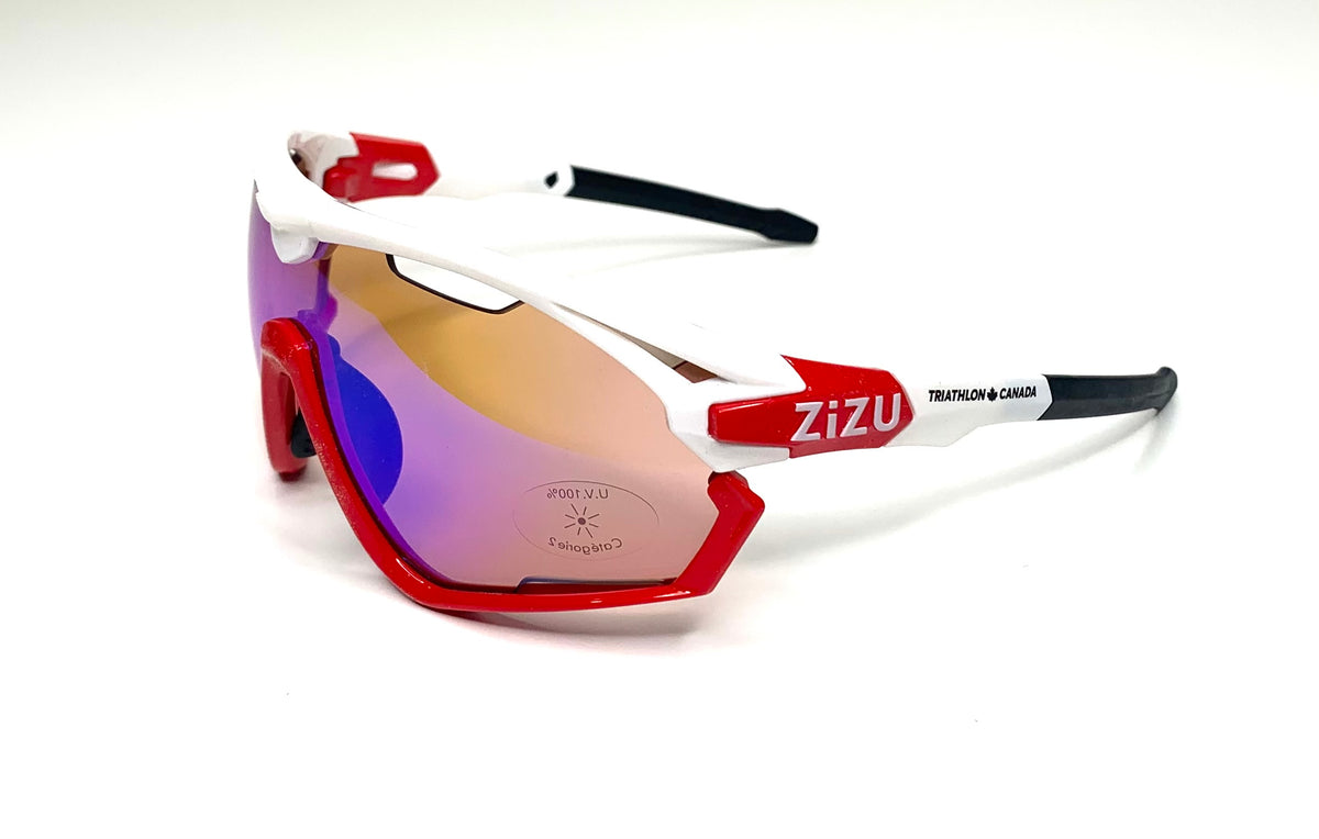 XZ1 - Large Lens White / Red