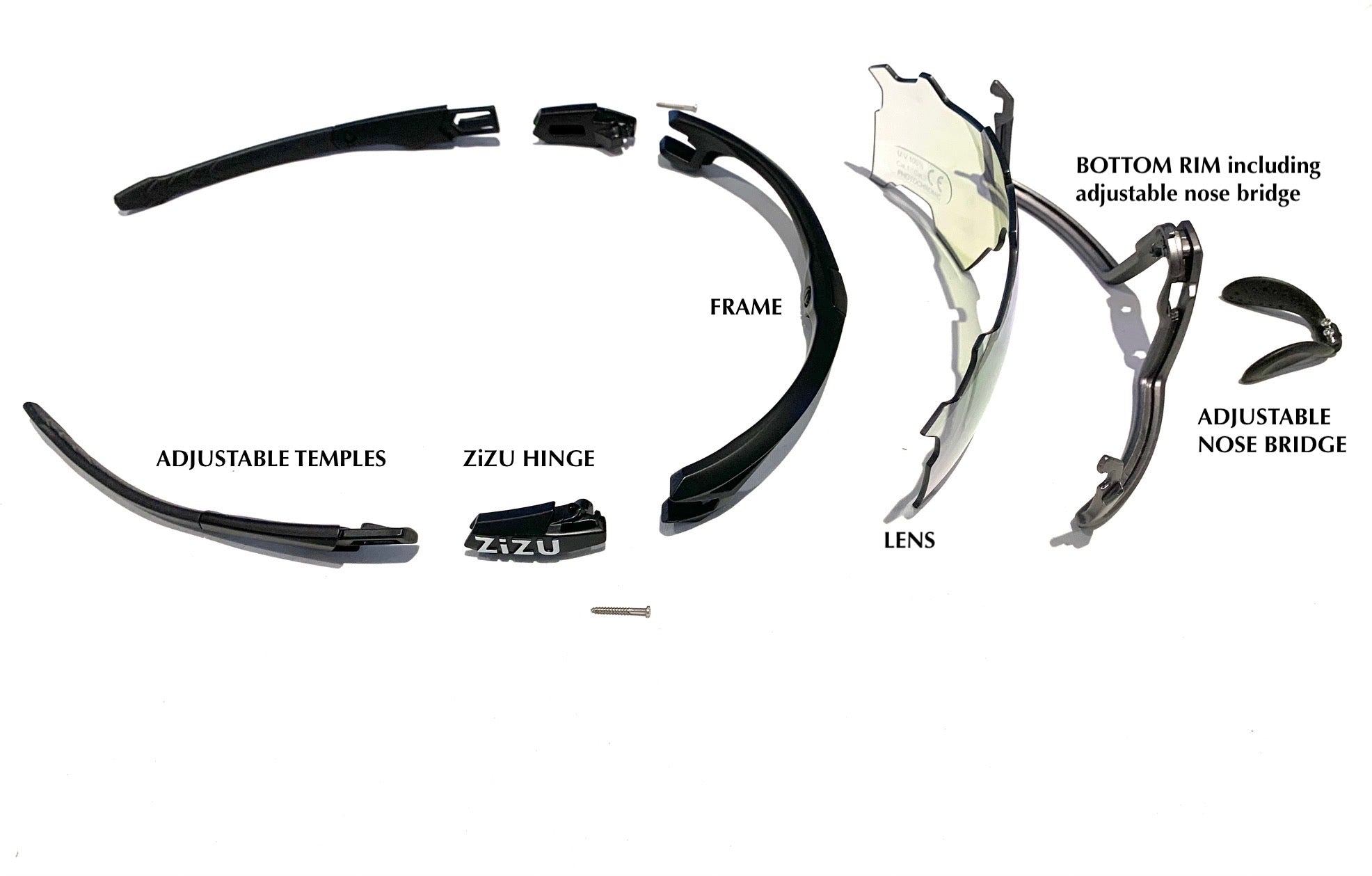 XZ1 - Large Lens White / Gun Metal